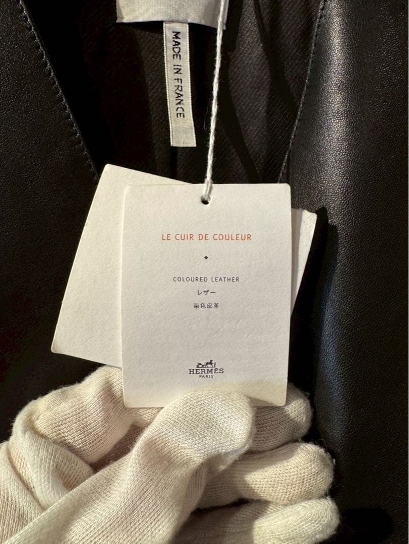 お値下げしました！HERMES エルメス ラムレザー コート 36 ロングコート