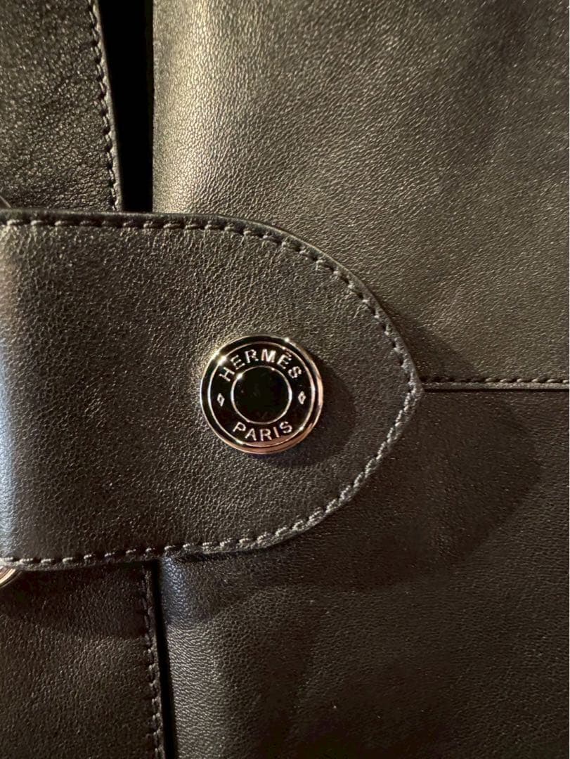 お値下げしました！HERMES エルメス ラムレザー コート 36 ロングコート