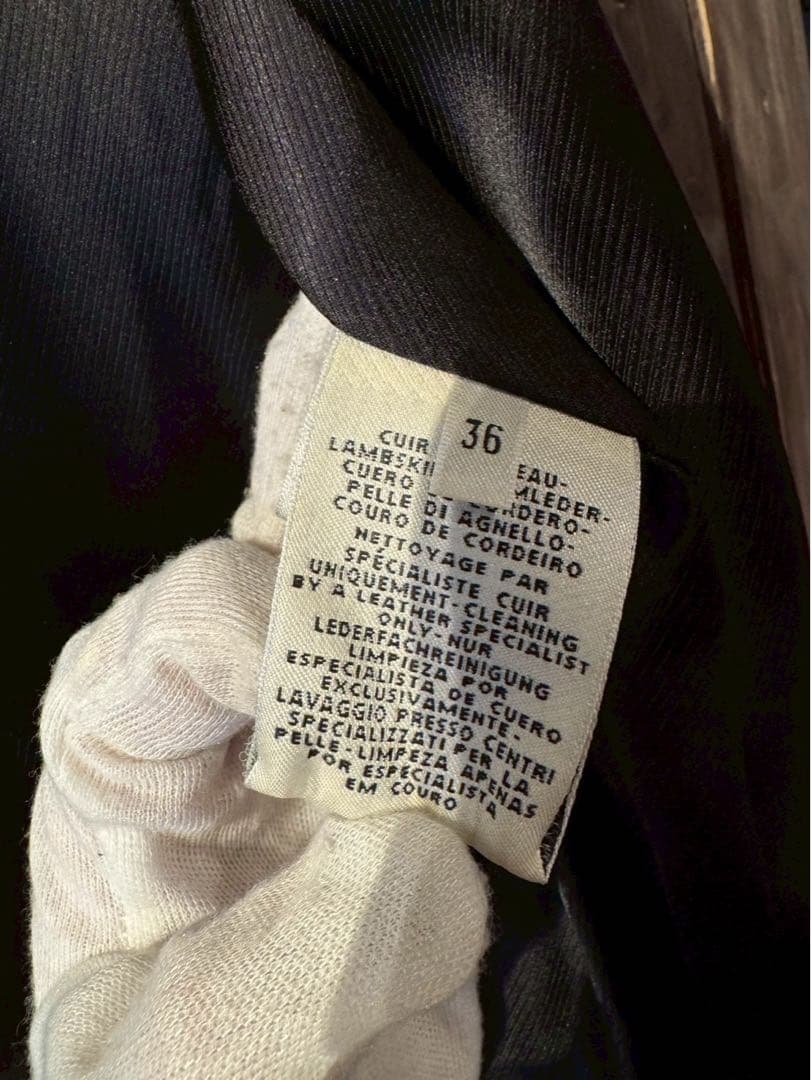 お値下げしました！HERMES エルメス ラムレザー コート 36 ロングコート