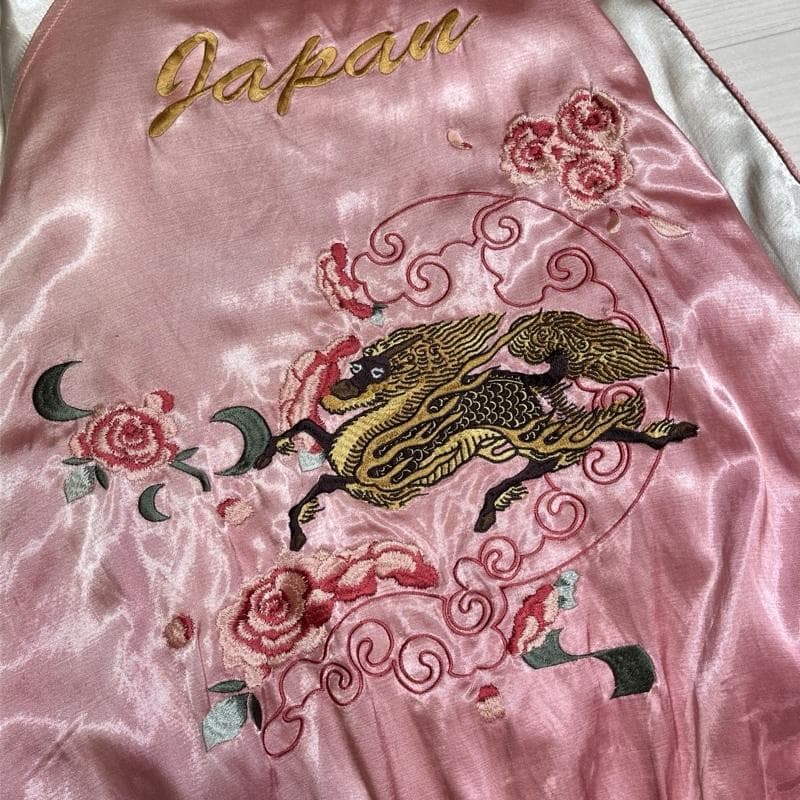 ヒューストン/舞妓×麒麟×龍/リバーシブル/スカジャン/スーベニアジャケット