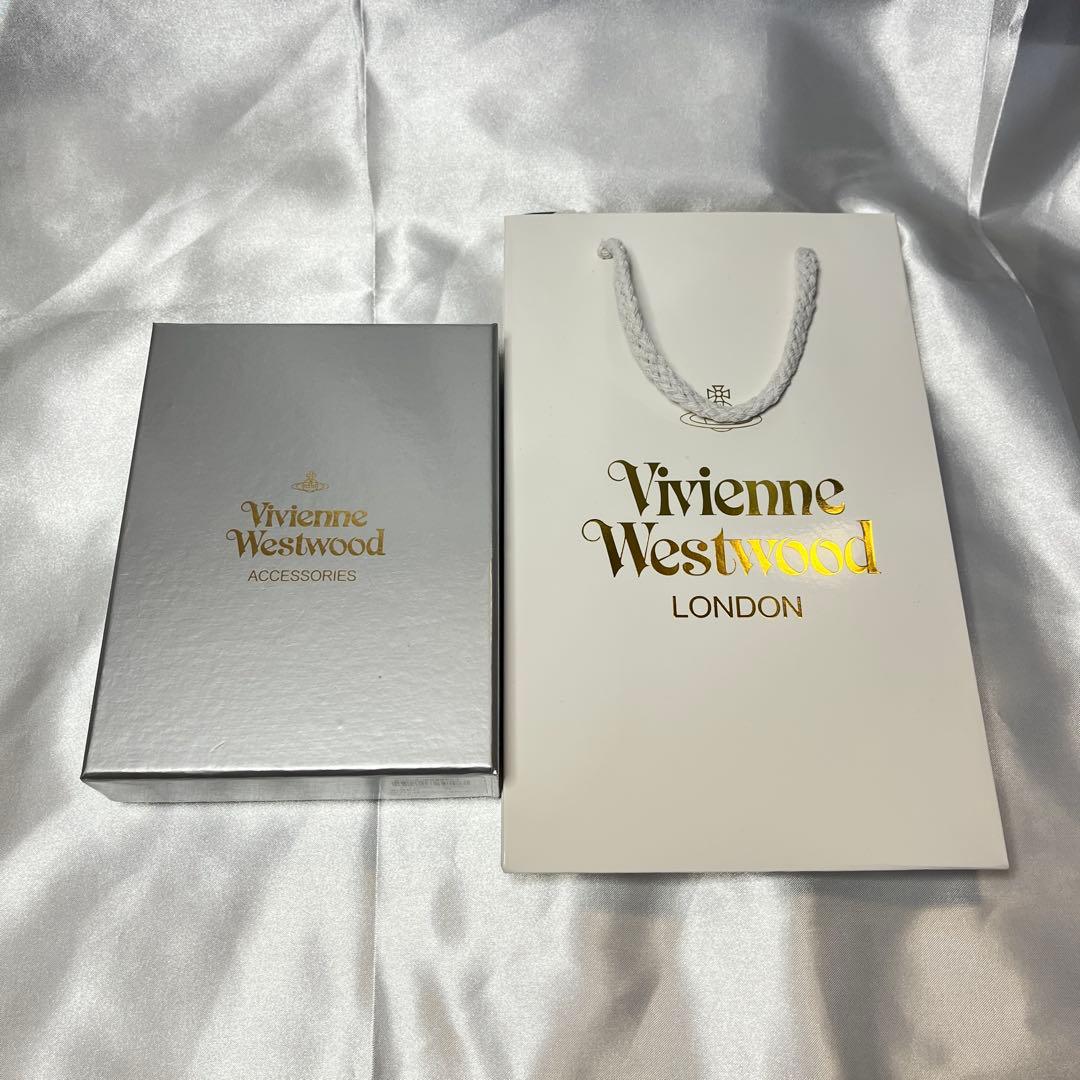 新品 Vivienne Westwood ブラック クロコダイル柄 二つ折り財布