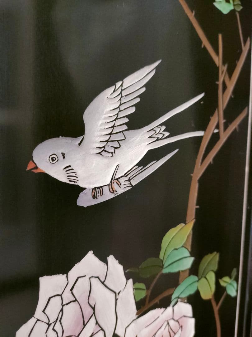 【TI様用】　中国家具 キャビネット 中国古玩 アンティーク家具 花鳥図