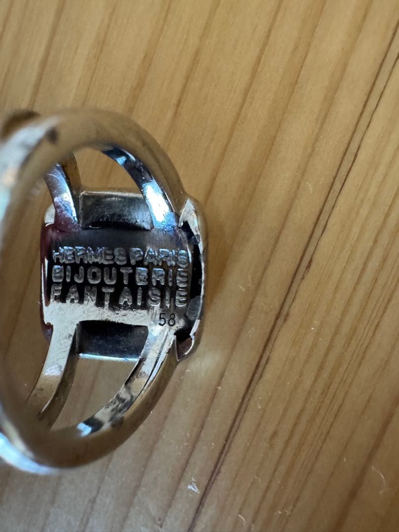 HERMES エルメス リングコロゾ　セリエ　刻印 #58 18号　常田