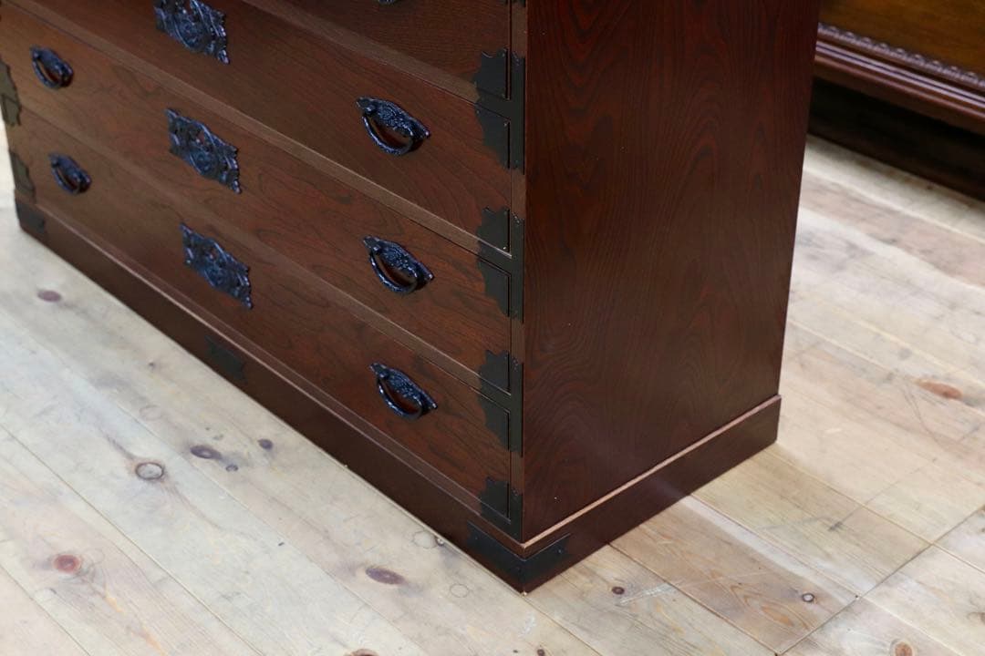 GMIK441A○時代箪笥 整理箪笥 引出し収納家具 和家具 昭和レトロ 和