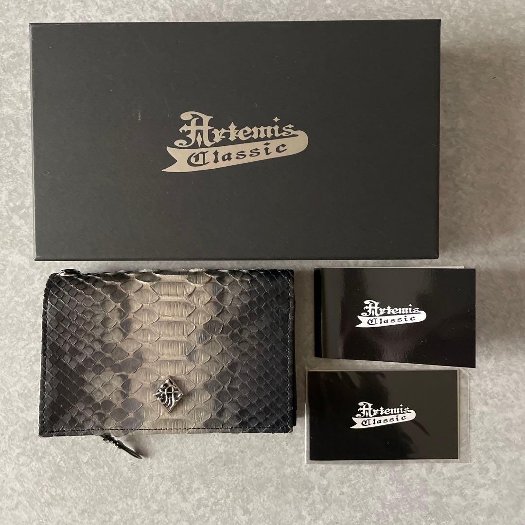 【最終値下げ　値引無し】アルテミス　クラシック　グレーパイソン　ミディアムサイズ