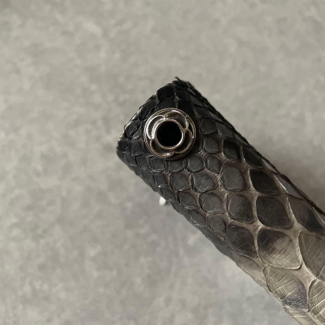 【最終値下げ　値引無し】アルテミス　クラシック　グレーパイソン　ミディアムサイズ