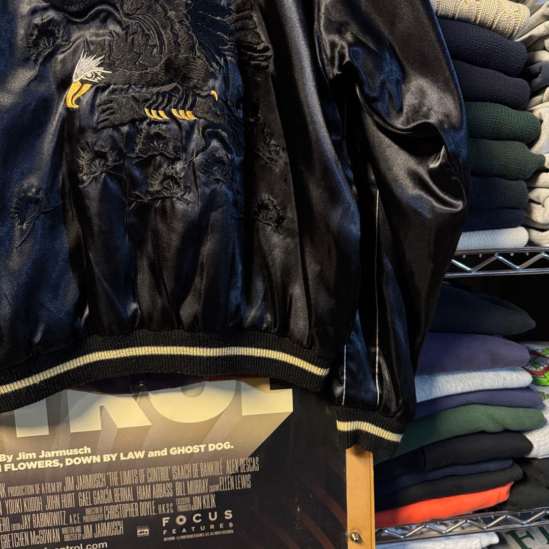 美品 豪華刺繍 小泉進次郎 テーラー東洋 スカジャン 横須賀ジャンパー 希少 L