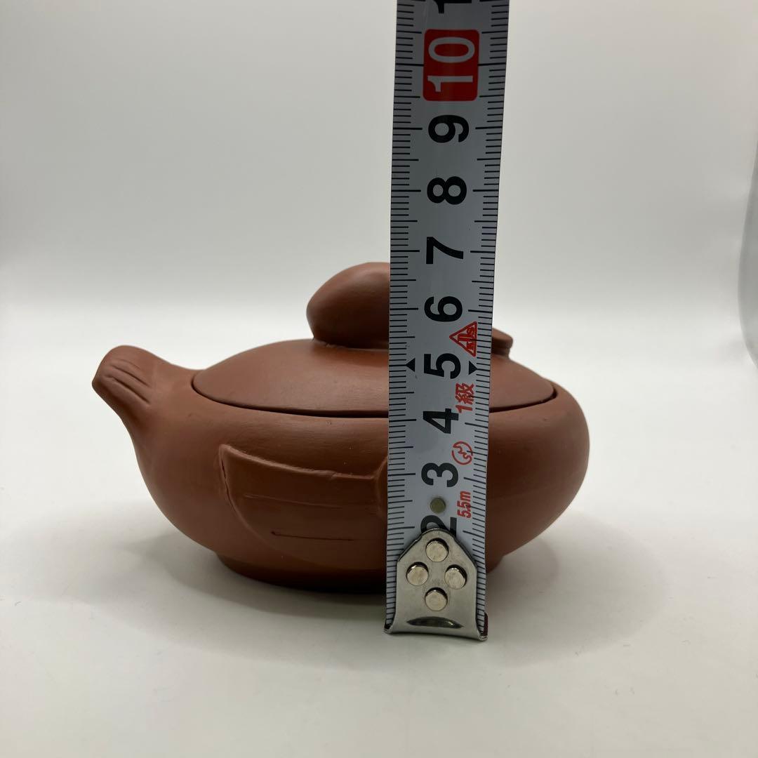 鴨　耐熱土器　朱泥　茶碗蒸し　蓋付小鉢　業務用　小鉢　六客