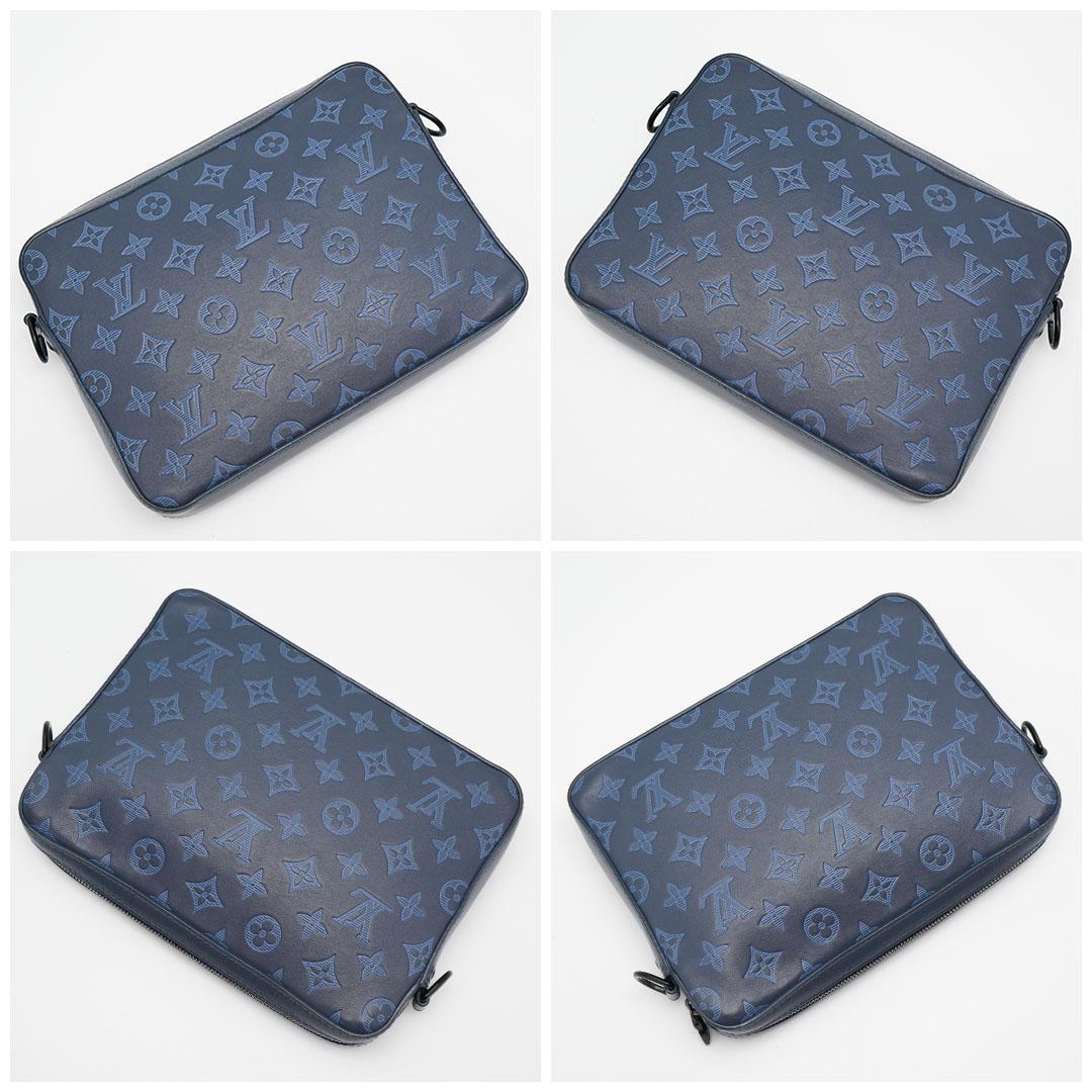 【極美品】ルイヴィトン モノグラムシャドウ デュオ メッセンジャー M45730