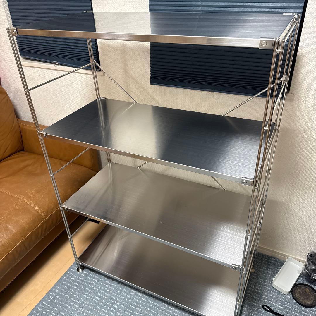 無印良品　ステンレスユニットシェルフ　中