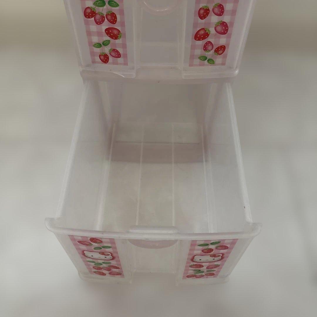 希少 1999年製 ハローキティ 4段チェスト いちご 平成レトロ サンリオ