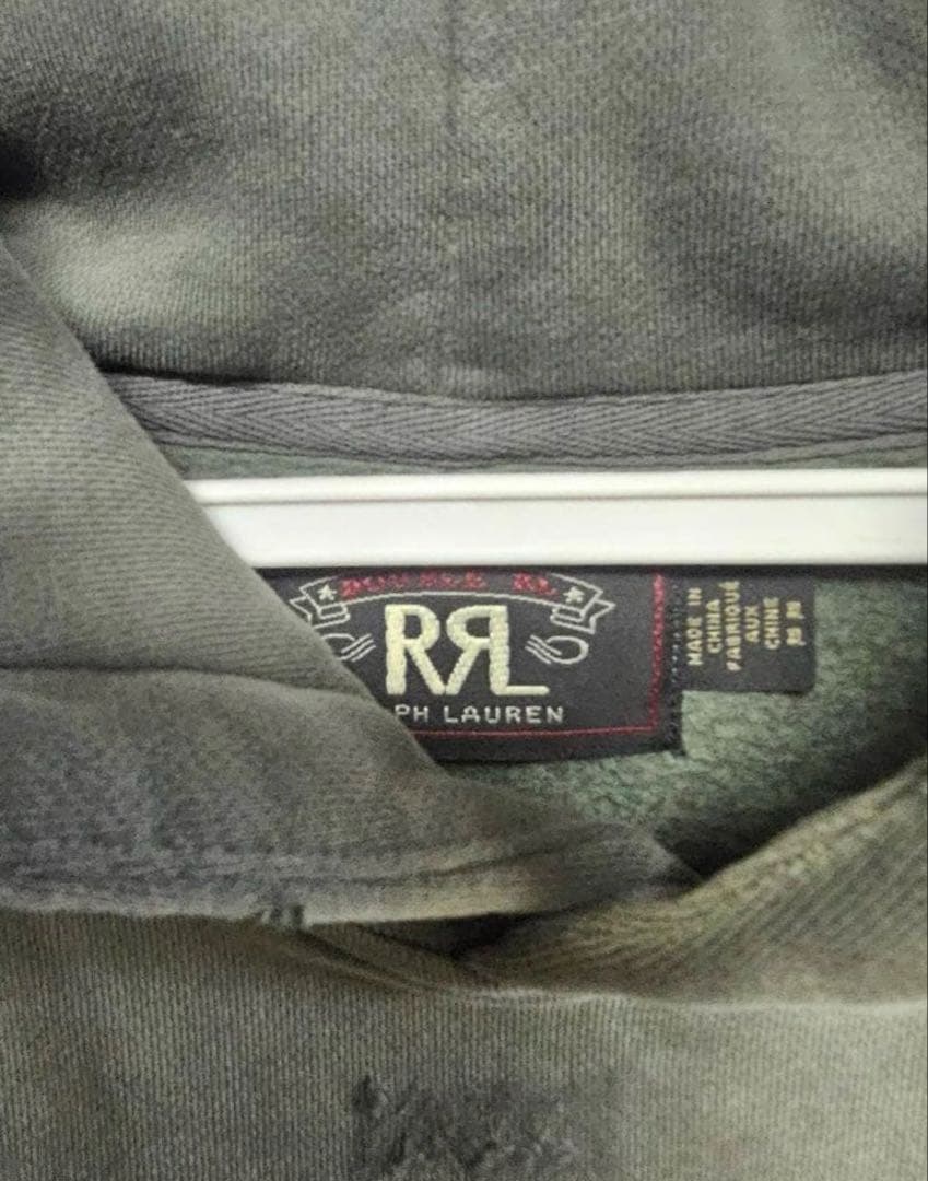 T*u様 RRL Double RL ダメージ バイソン パーカー XL