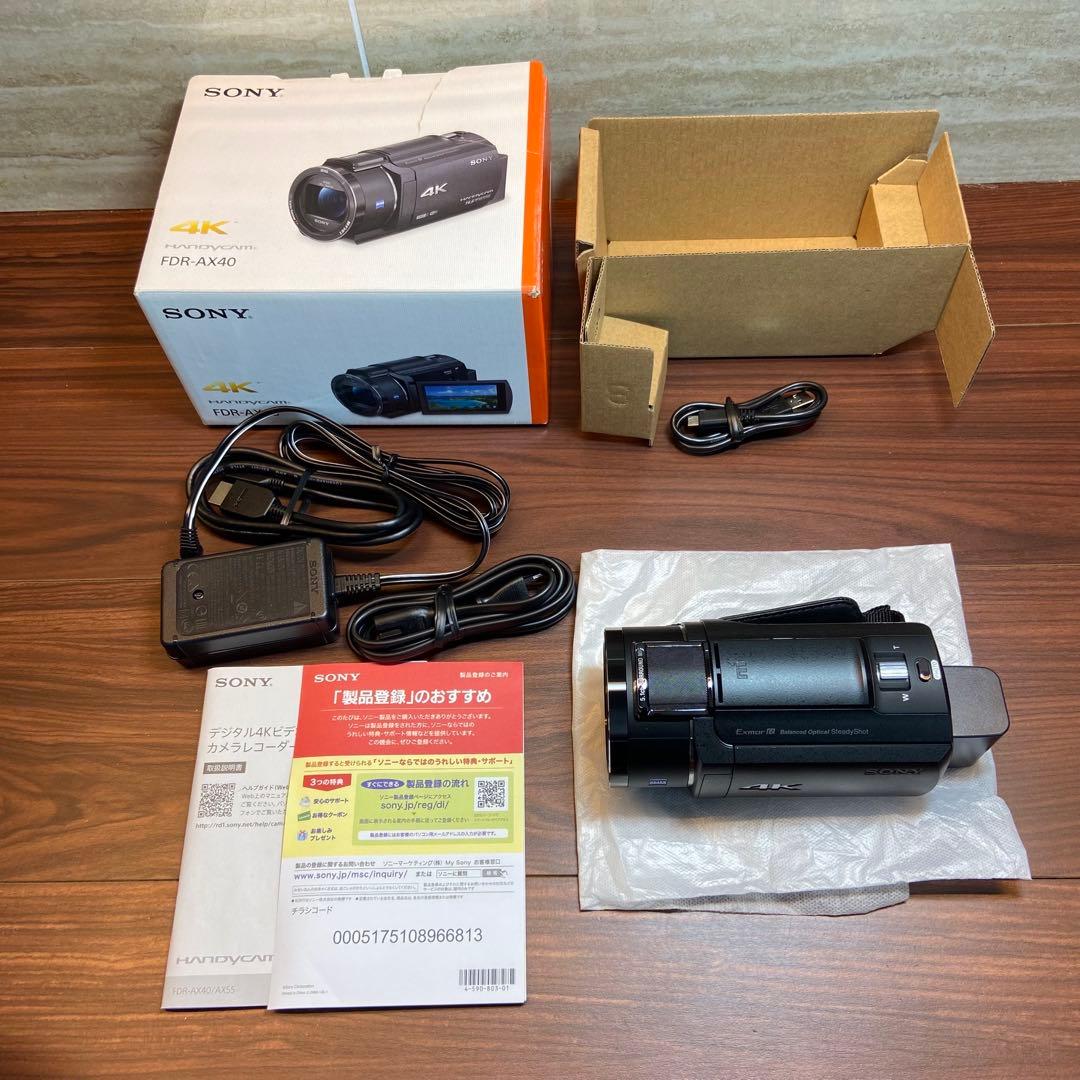 SONY FDR-AX40 ビデオカメラ ほぼ新品 3827