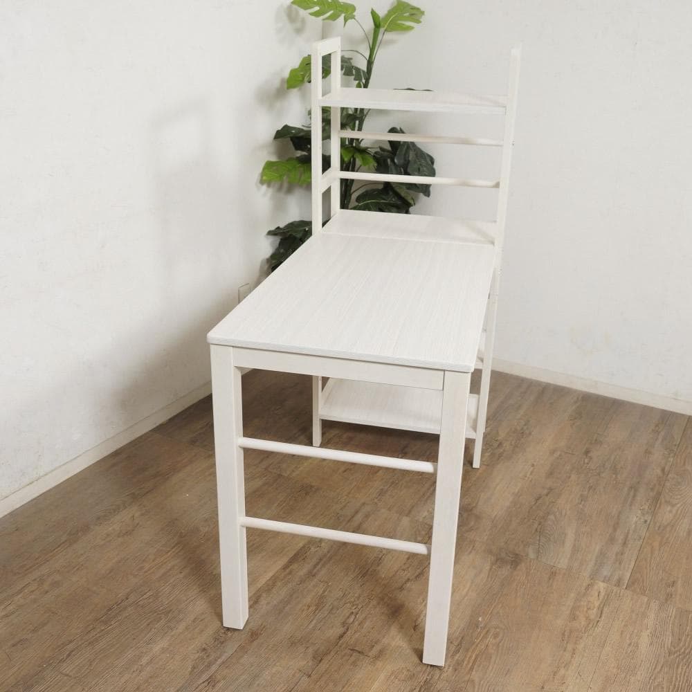 フォロー割【新品】ラック付きデスク　可動式棚　幅105cm　収納　多用途