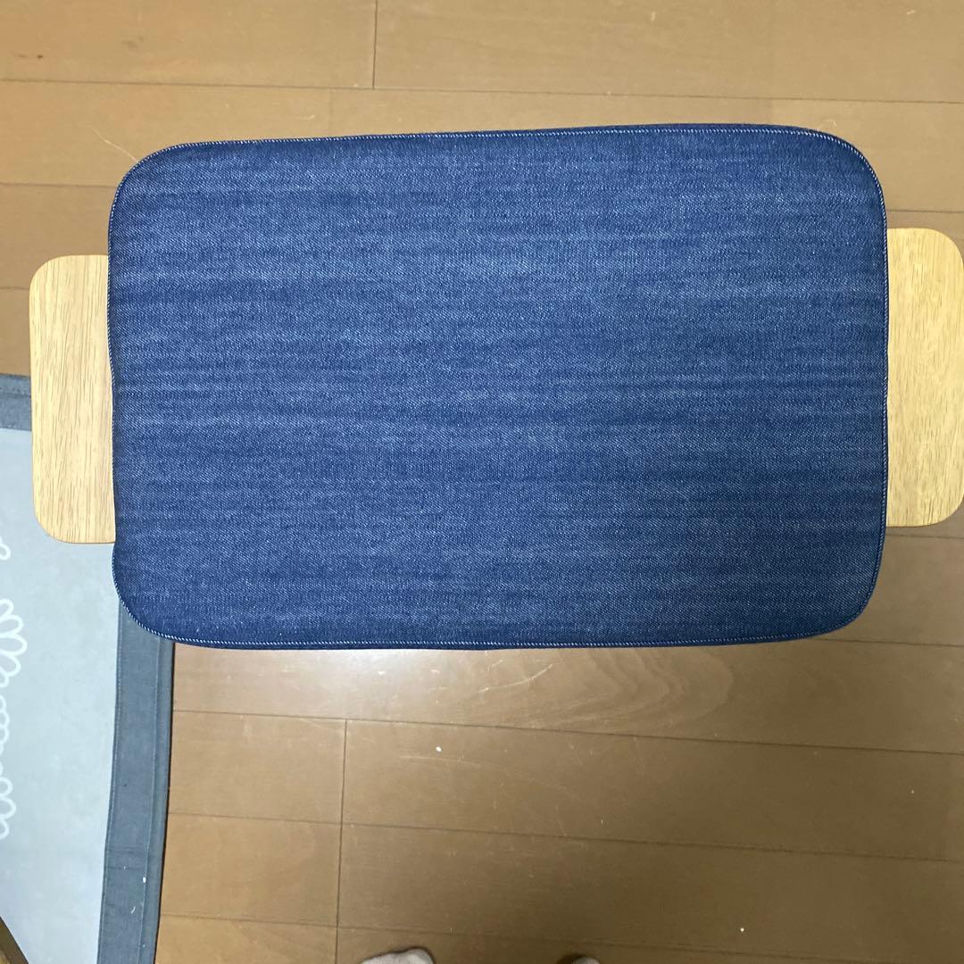 無印良品　残反を使ったスタッキングスツール　デニムブルー　新品未開封品