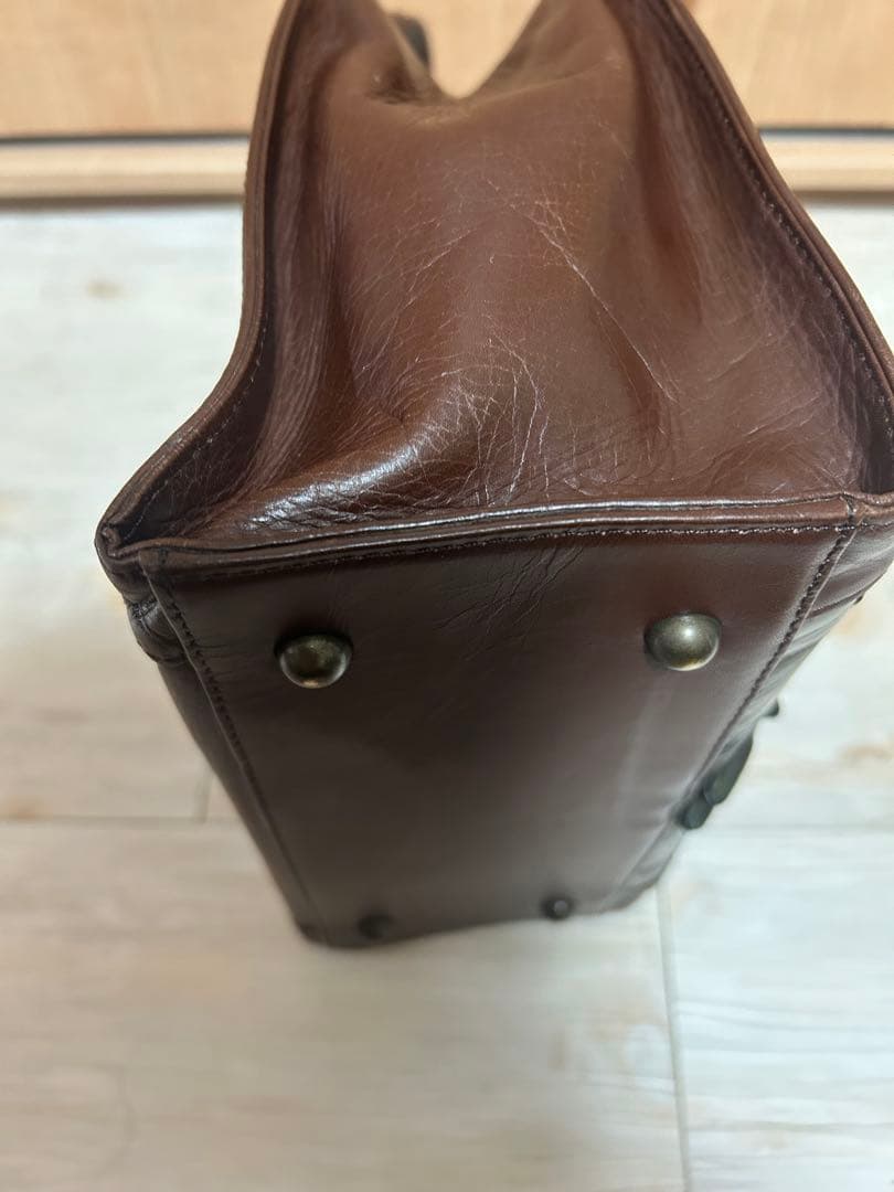 オーダーバック　ワニ革と牛革のコンビ