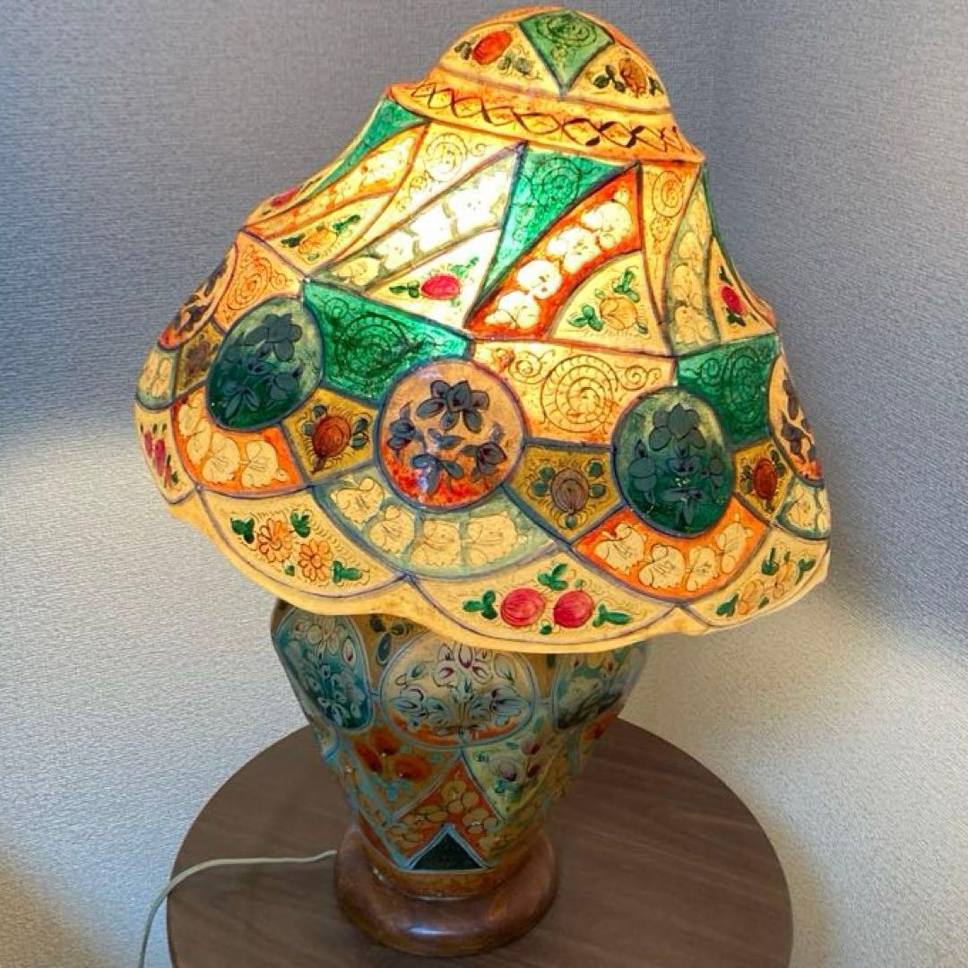 アンティーク　キャメルランプ　インテリア　スタンドライト　昭和レトロ