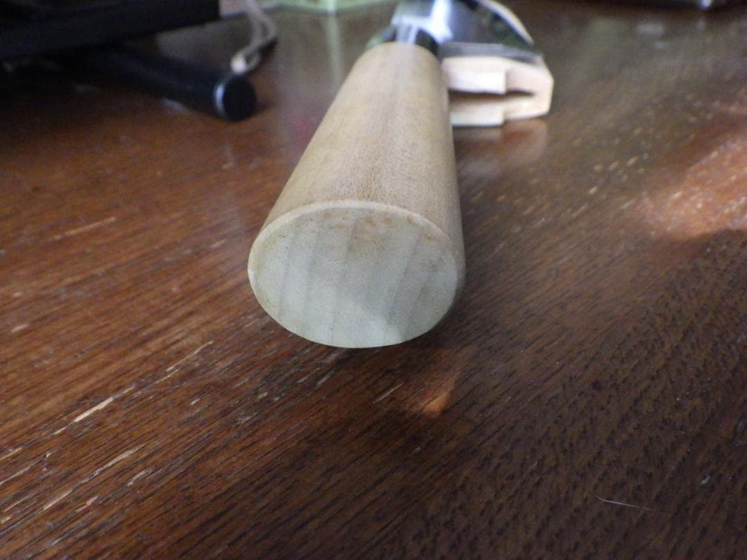 正義作★出刃包丁・本水牛天然木柄★㊨手研ぎ済み・堺打刃物▲記名有▲