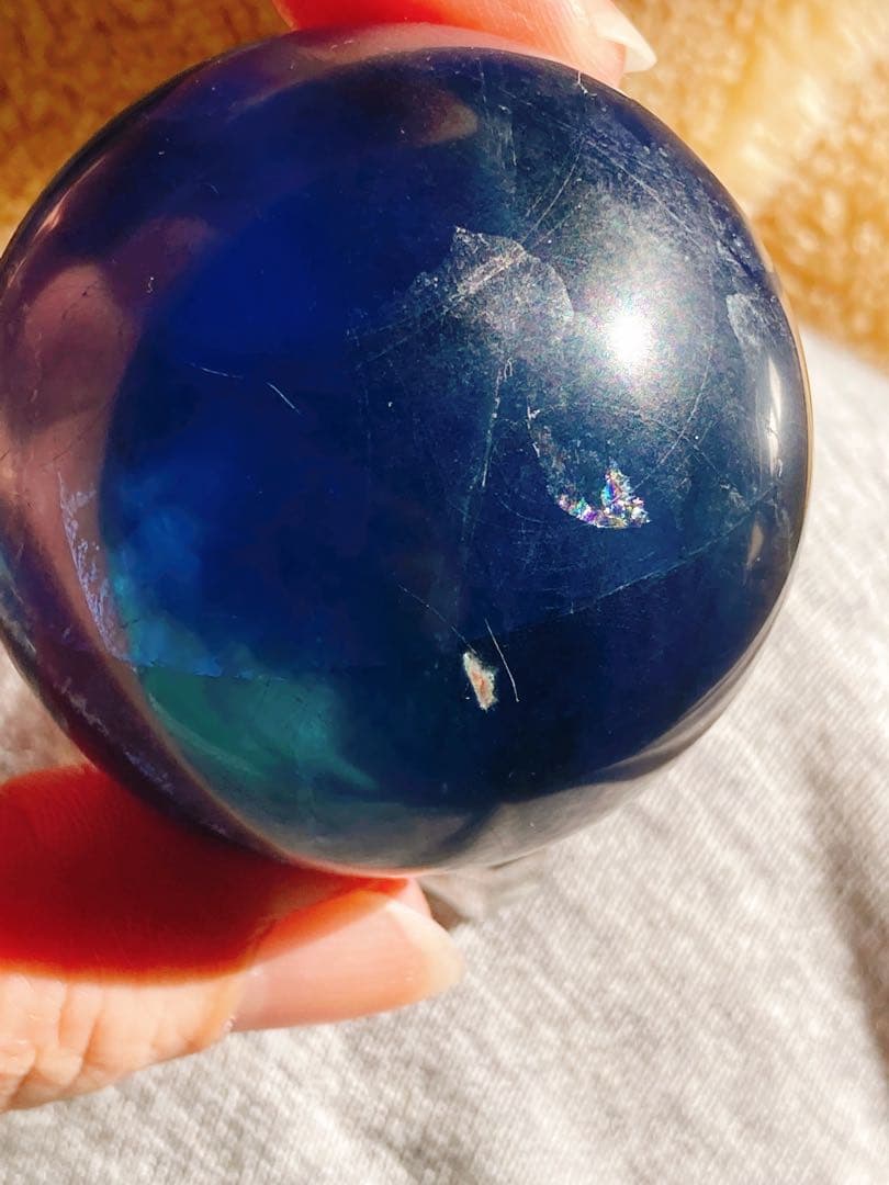 ブルーフローライト スフィア セット売り 天然石