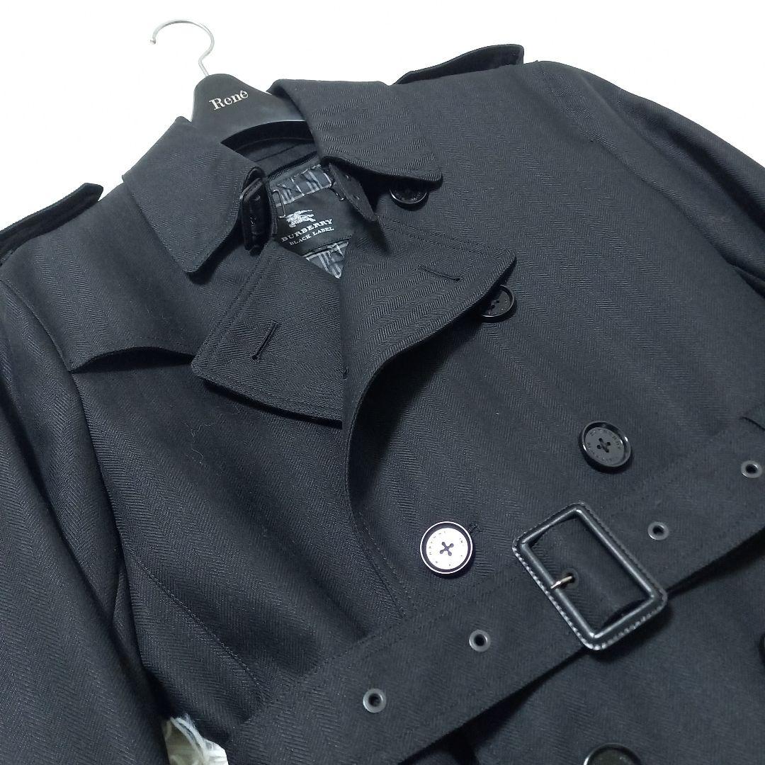 ●美品●　バーバリーブラックレーベル　トレンチコート　ライナー　ヘリンボーン