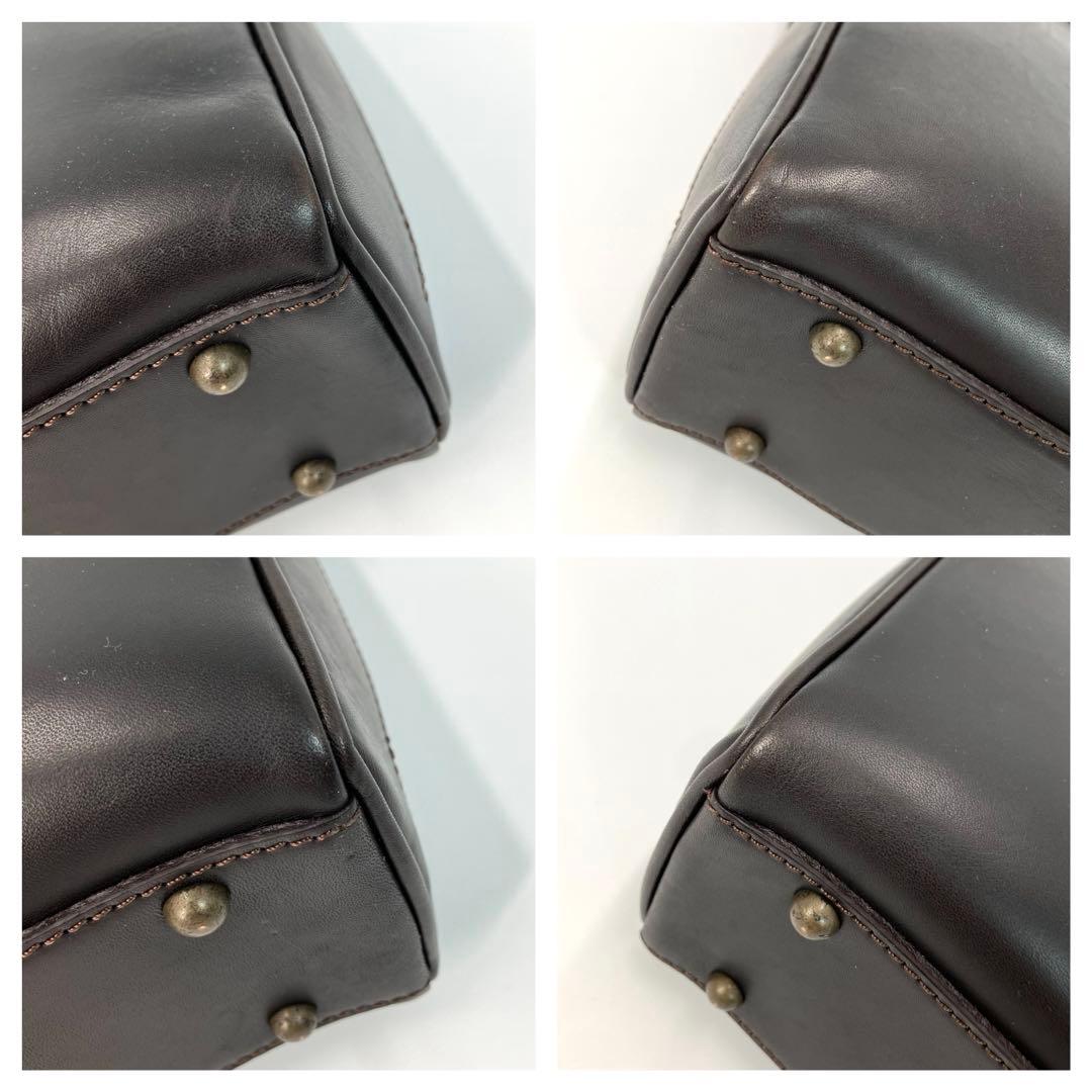 土屋鞄　セッション　トートバッグ　ハンドバッグ　本革　A4収納　ダークブラウン