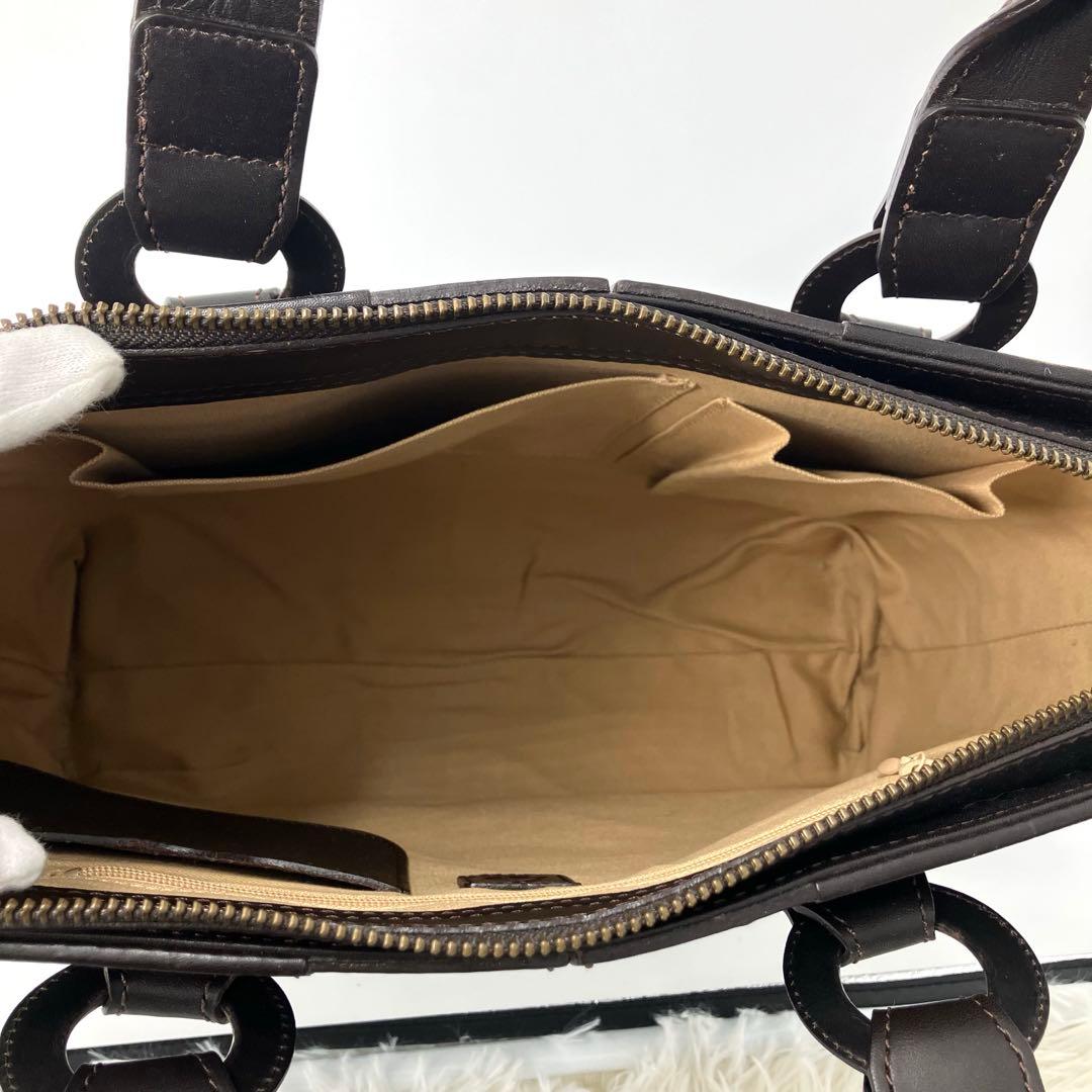 土屋鞄　セッション　トートバッグ　ハンドバッグ　本革　A4収納　ダークブラウン