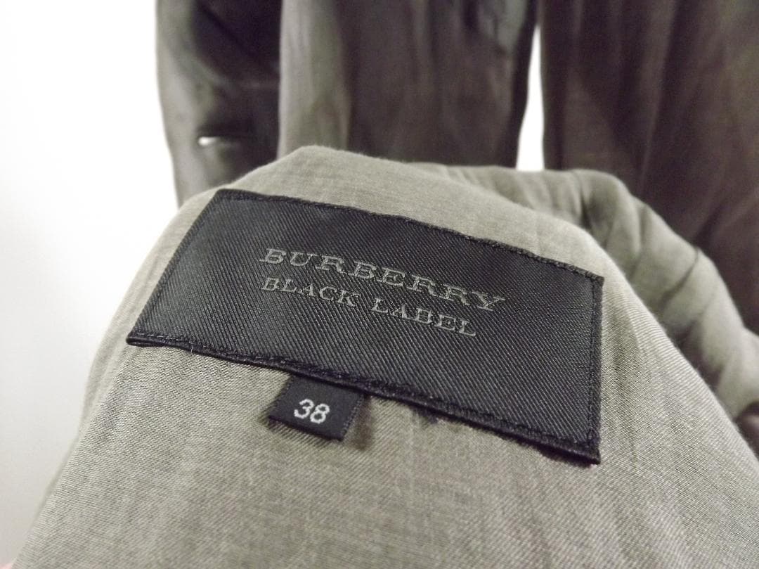 BURBERRY(バーバリー ブラック レーベル)日本製 薄手 トレンチ型コート