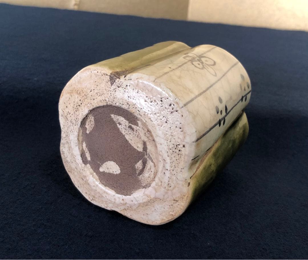 《R》織部焼 深向付5客 筒向付 小鉢 懐石 木箱 260109き2