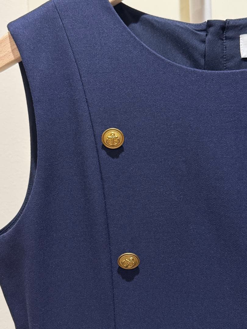 美品 ケイトスペードニューヨーク　チェック切り替えジャンパースカート160㎝