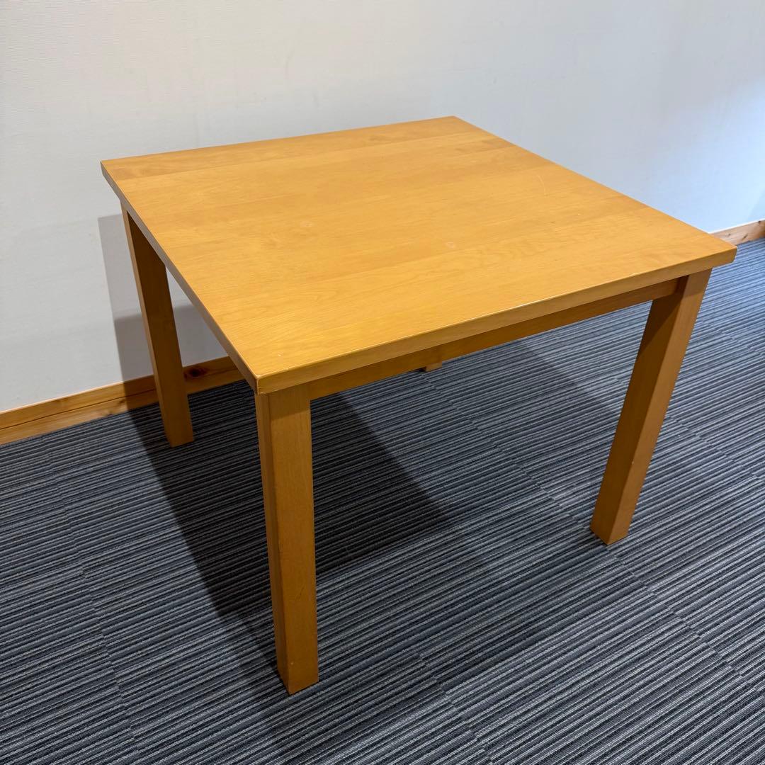 無印良品 バーチ材 木製テーブル 85cm×85cm
