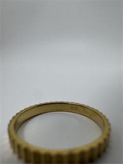 K18ゴールド リブデザインリング1.07g 11号