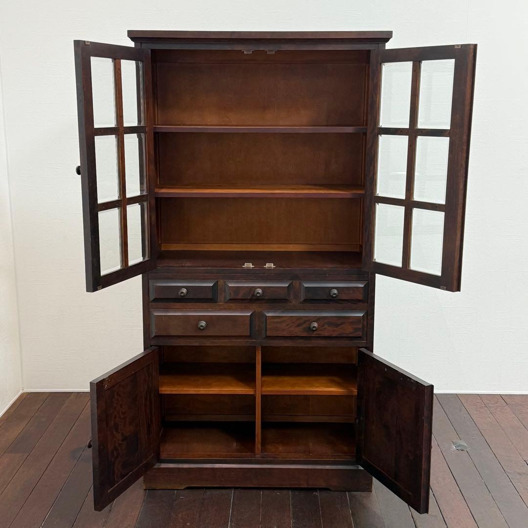 H21K69 北海道民芸家具 食器棚 HM160K