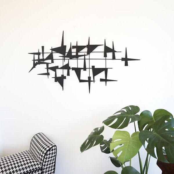 アイアンウォールアート トライアングル 壁飾り アートパネル プレート（63）