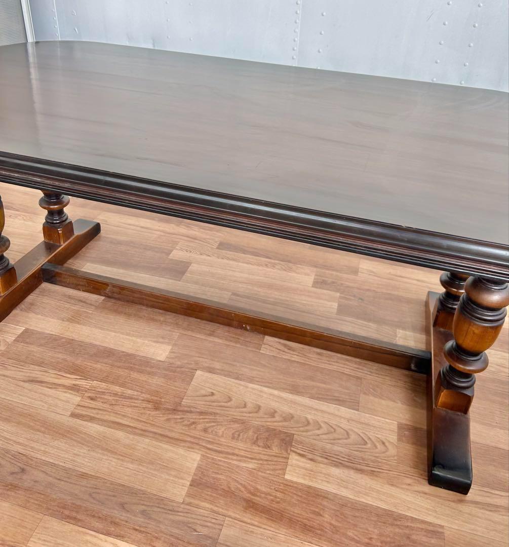 600 カリモク　コロニアル ダイニング テーブル 幅165 重厚 デスク　b