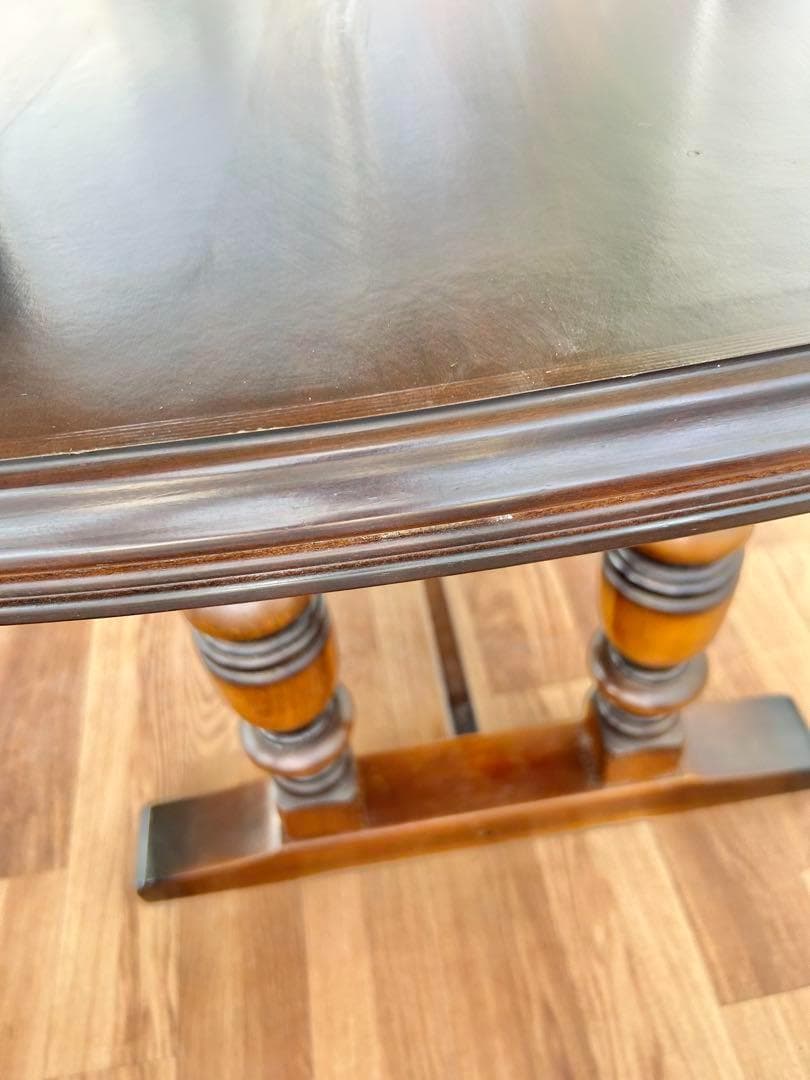 600 カリモク　コロニアル ダイニング テーブル 幅165 重厚 デスク　b