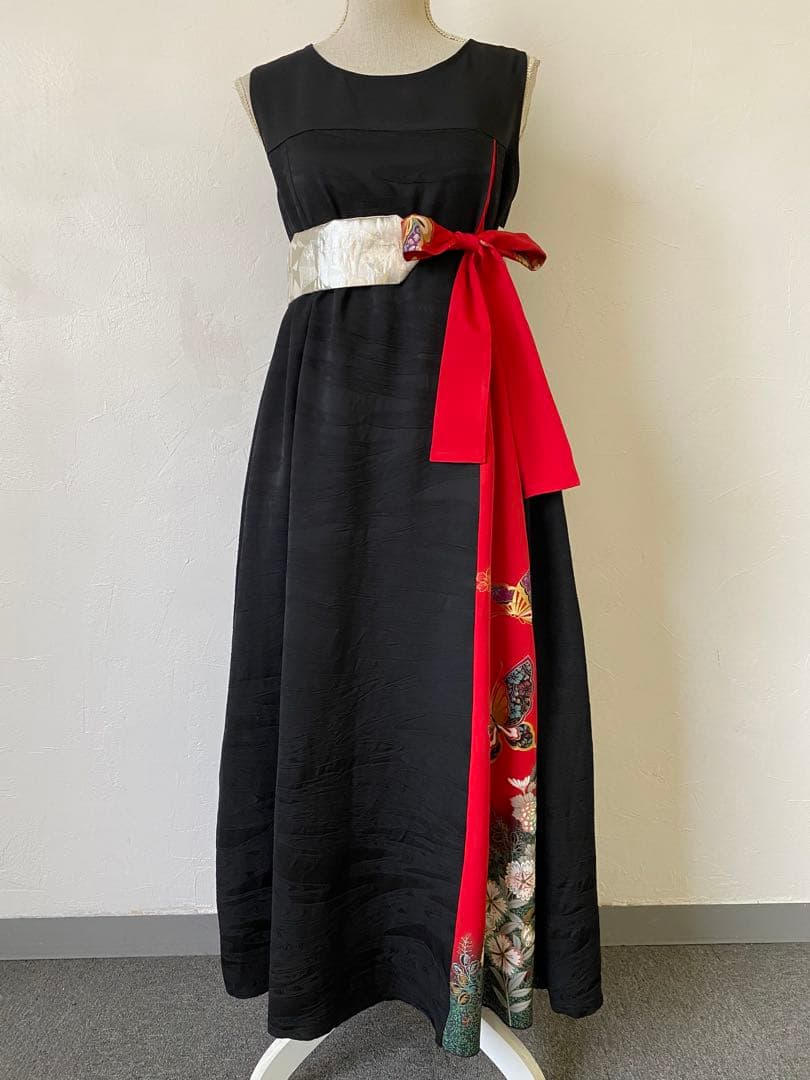 3247 着物　リメイク　ドレス　ワンピース