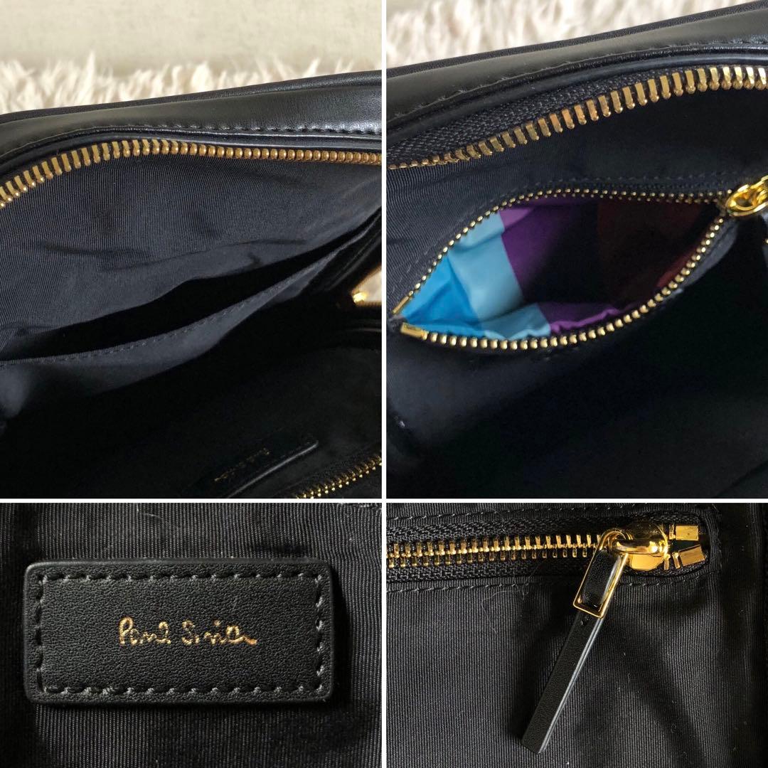 【極美品】ポールスミス　ボディバッグ　ショルダーバッグ　黒　本革　ゴールド金具