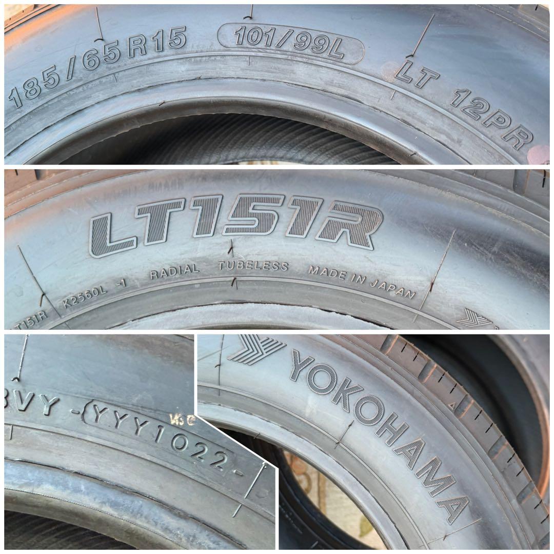 送料込ヨコハマ　LT151R　185/65R15　101/99L　12PR　2本