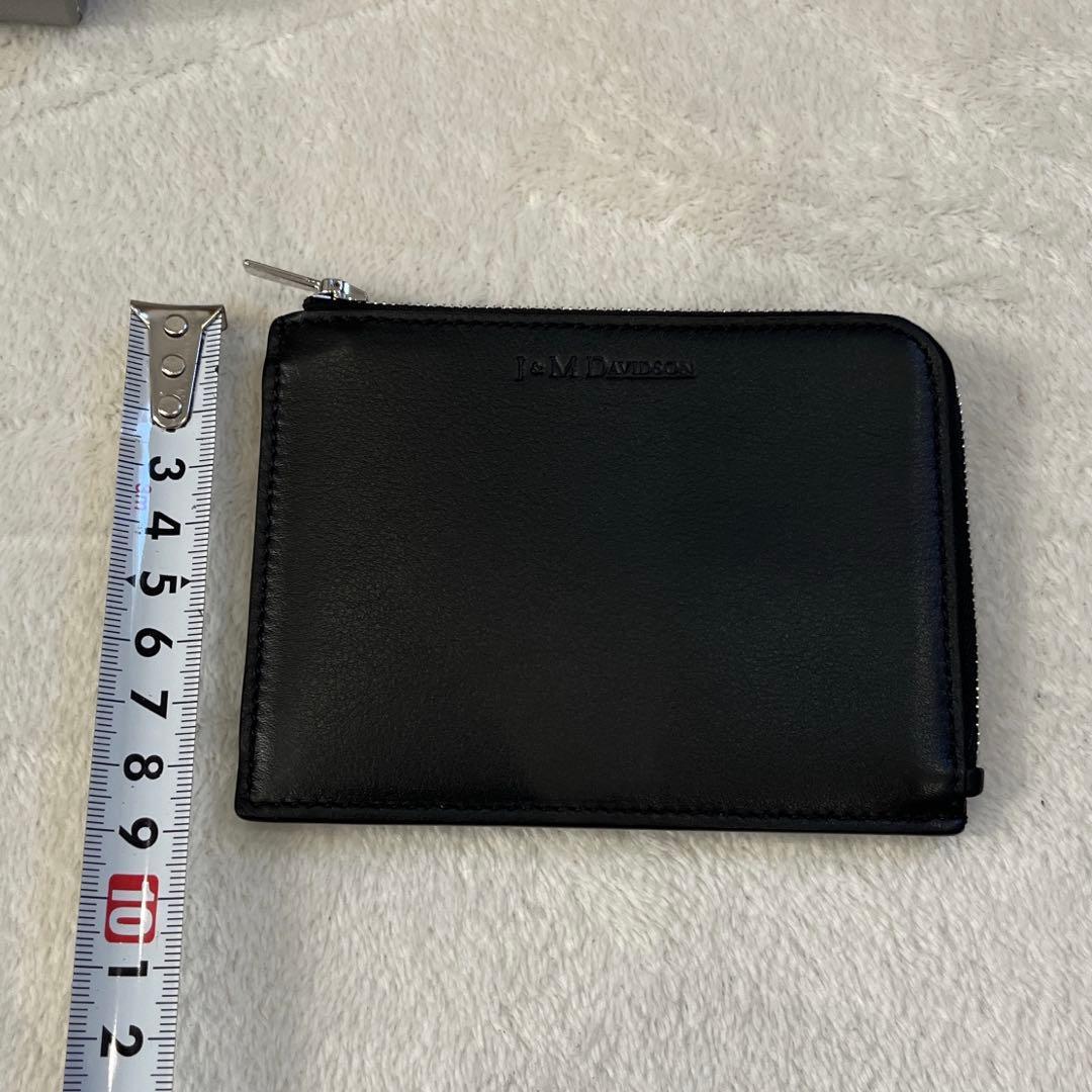 J&M Davidson L字ジップ カード ケース 財布　黒 レザー