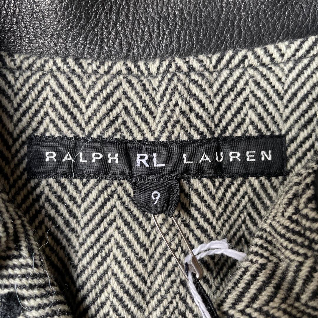 専用未使用タグ付き ラルフローレン 本革 レザージャケット ヘリンボーン裏地 9