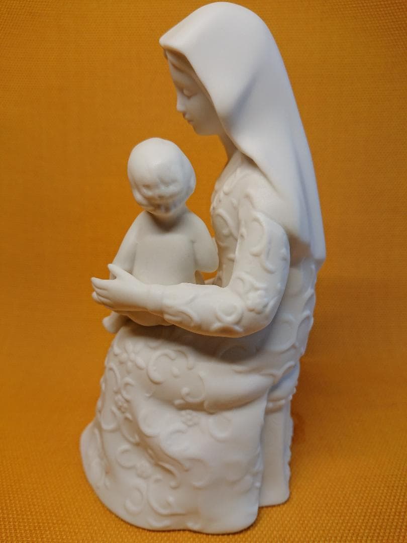 【美品】人形　彫像　天使　白磁　置物　インテリア　工芸品　美術品　A4012