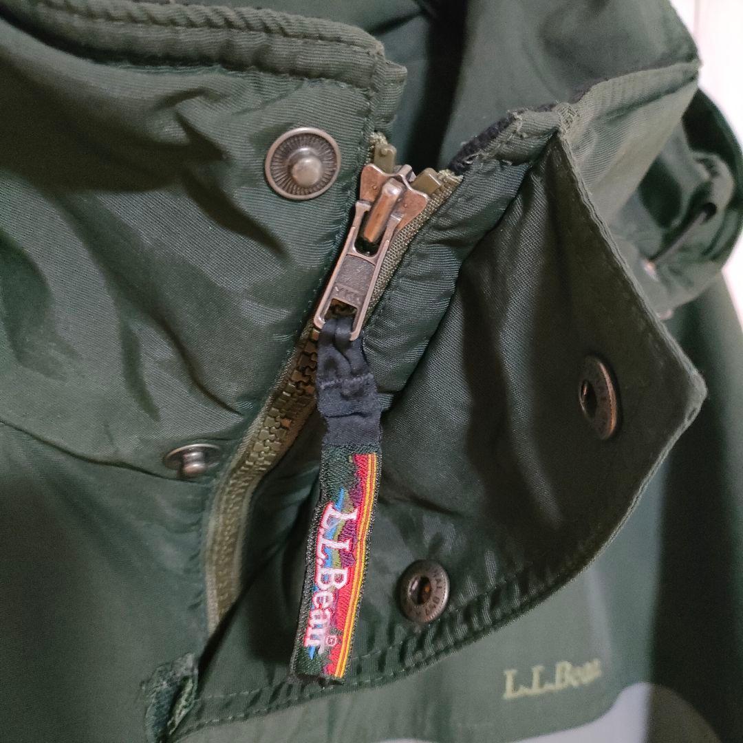 エルエルビーン マウンテンパーカー ナイロンジャケット 刺繍ロゴ XL 緑
