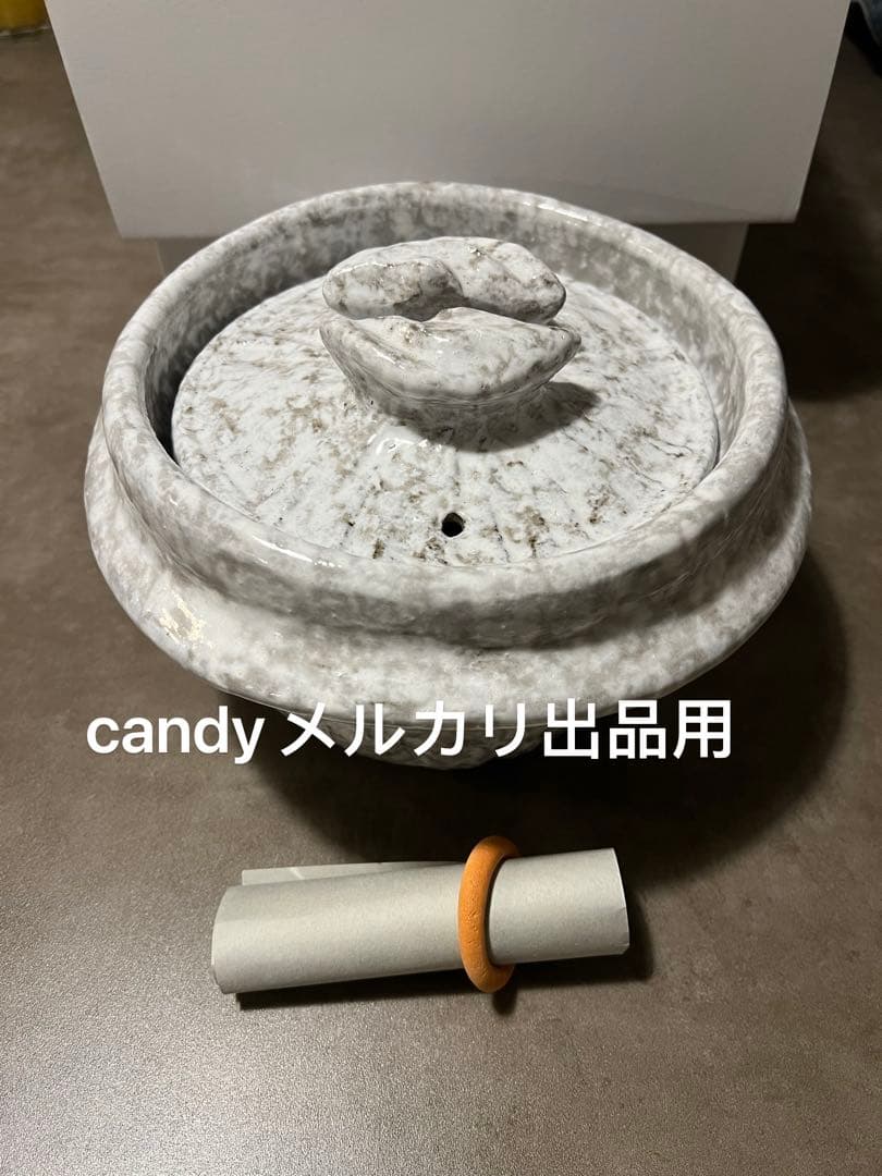 即日発送　限定　貴重　新品　雲井窯 御飯鍋　雪紋まぐれ三合炊き　土鍋 中川一辺陶