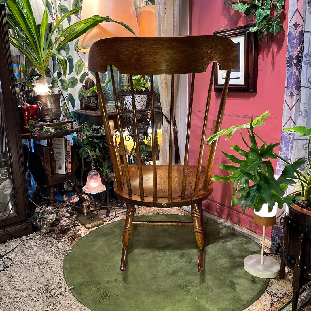 ひとみ　オールドヴィンテージ 飛騨産業　キツツキマーク ロッキングチェア