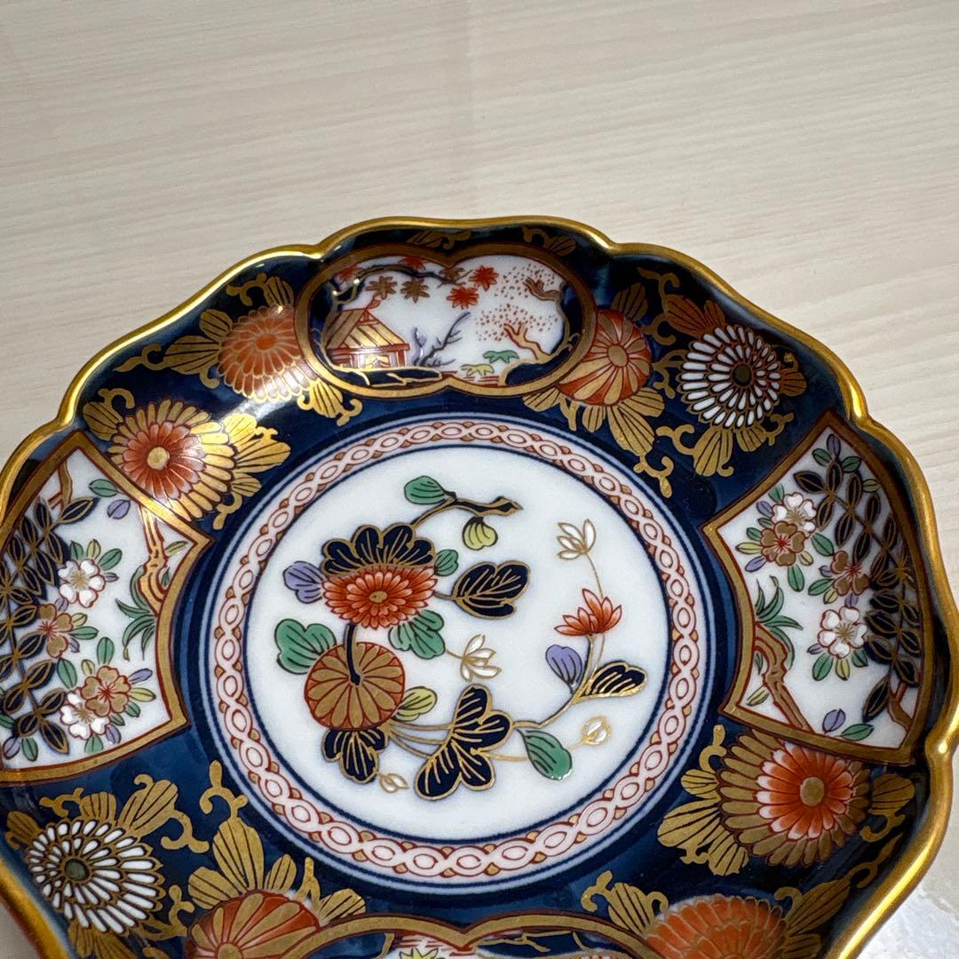 其泉　有田焼　小皿　醤油皿　琳派古伊万里様式　金彩　5枚組