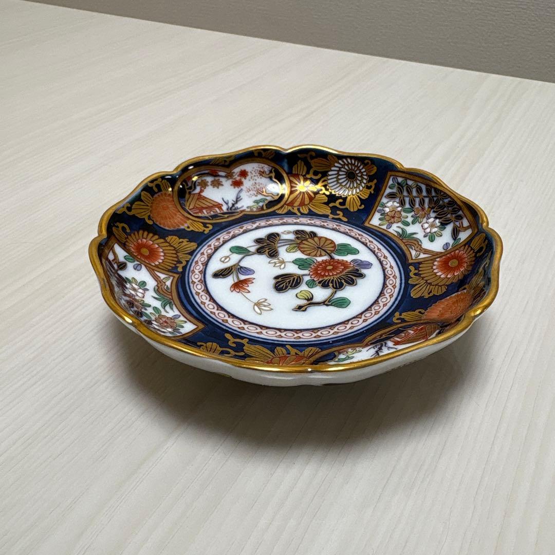 其泉　有田焼　小皿　醤油皿　琳派古伊万里様式　金彩　5枚組