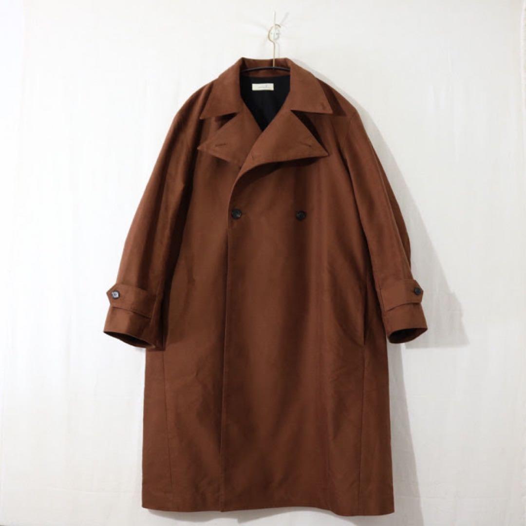 semoh セモー　Moleskin Double Breasted Coat