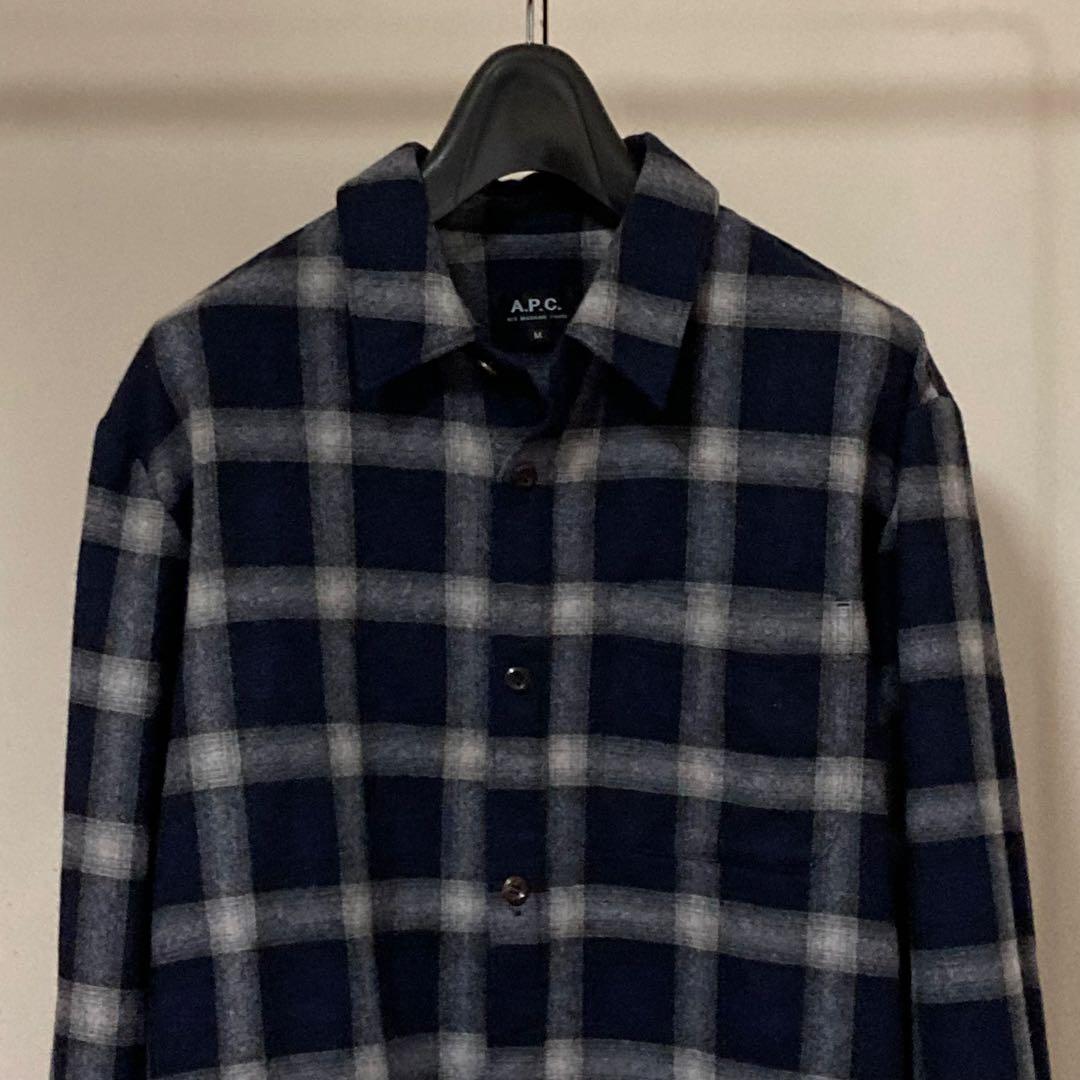 APC　アーペーセー　オンブレチェックシャツ　Mサイズ　Lサイズ相当