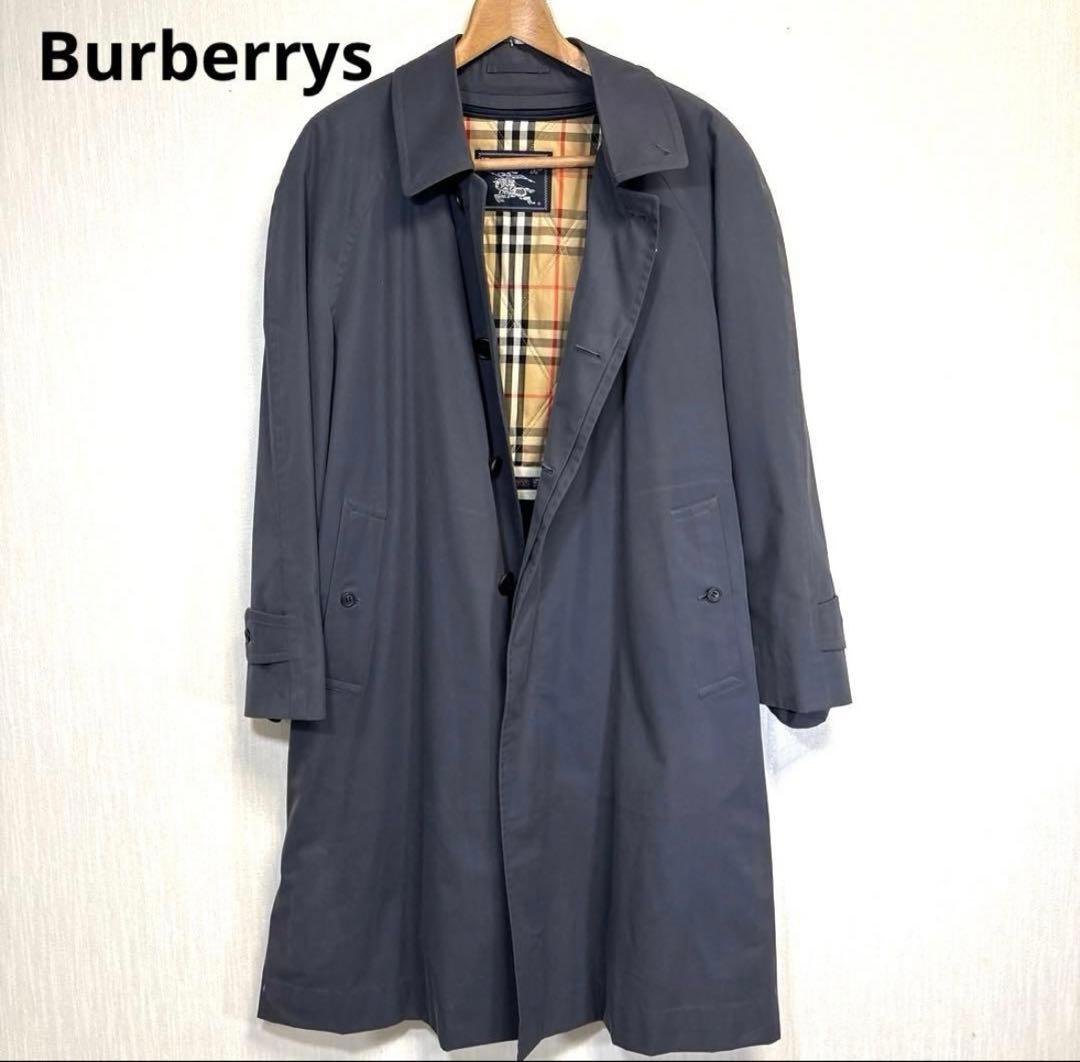 Burberry ステンカラーコート ライナー付 ノバチェック グレー　アウター