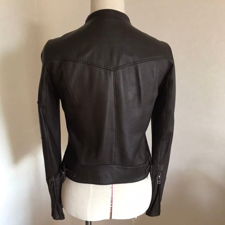 UNTITLED アンタイトル　ラムレザージャケット焦茶